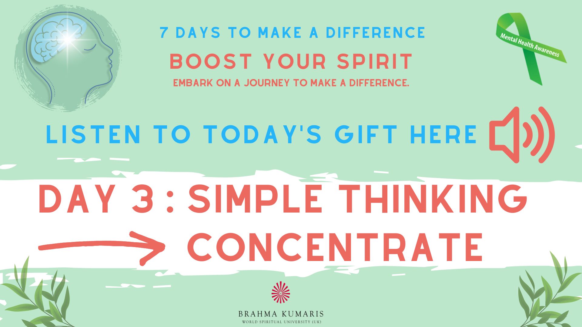 Day 3: Simple Thinking - Concentrate